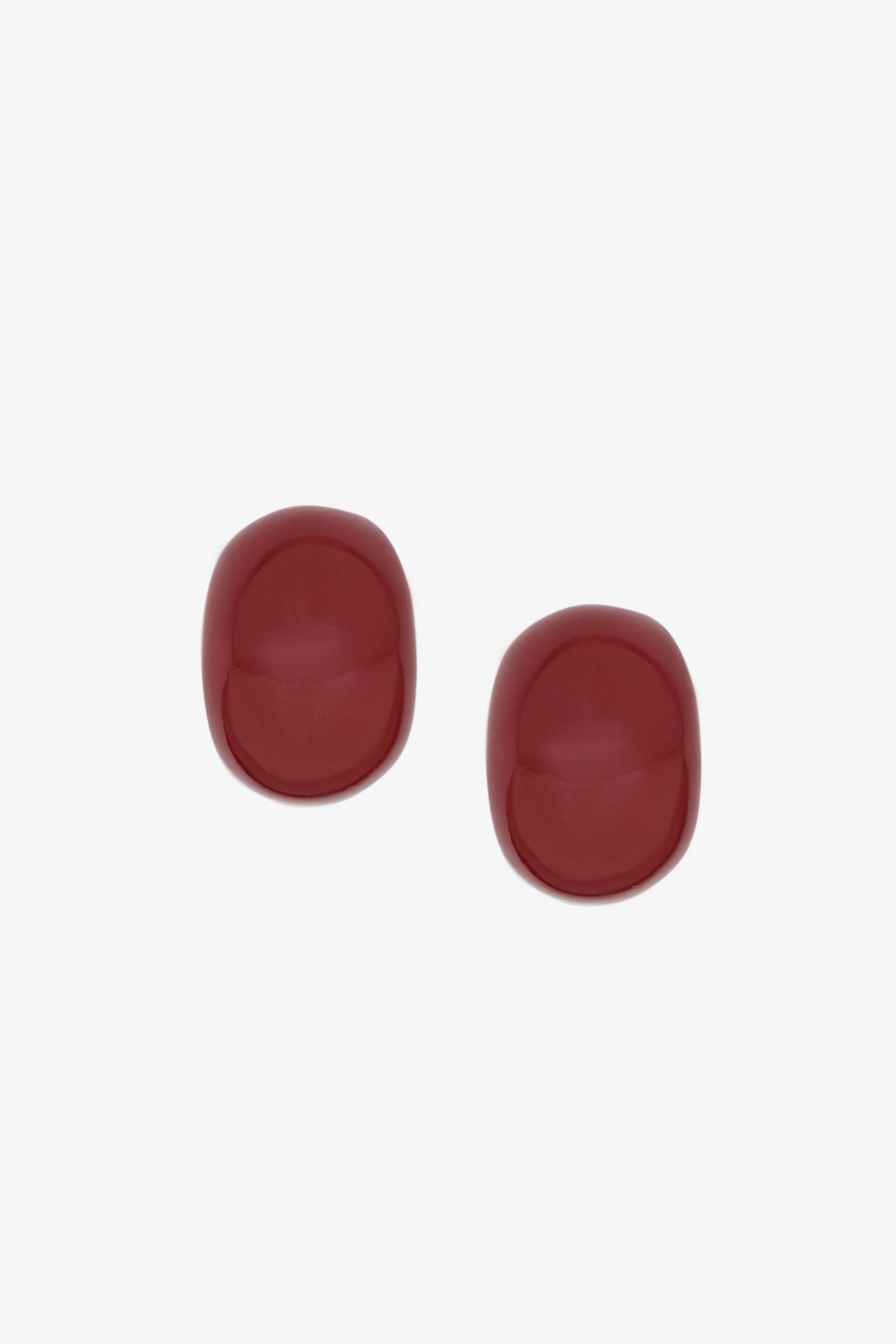 Red Button Earrings, , image 2